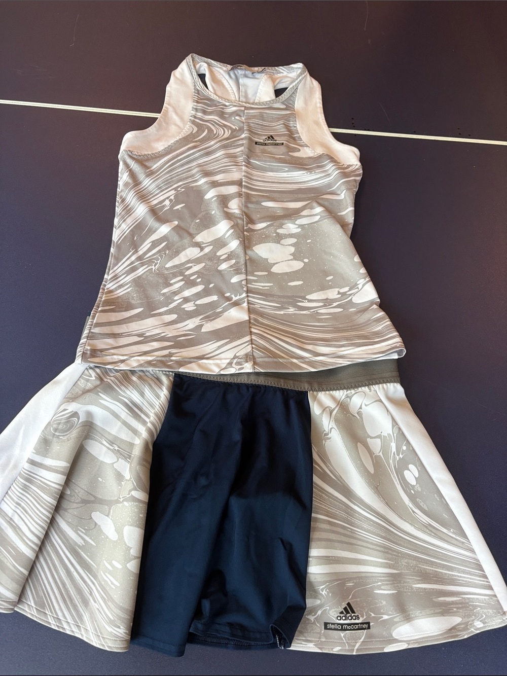 adidas stella McCartney Barricade Tennis pickleball tank skirt set BuiltIn Short